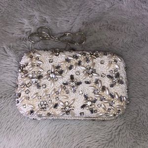 BHLDN Anthropologie jeweled beaded clutch